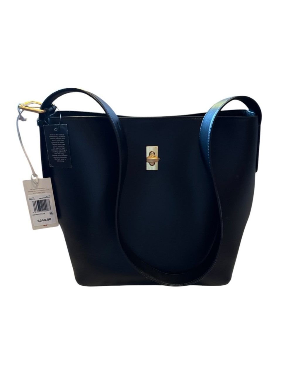 RADLEY LONDON Black Leather Threadneedle Street Large Open Top Shoulder Bag NWT